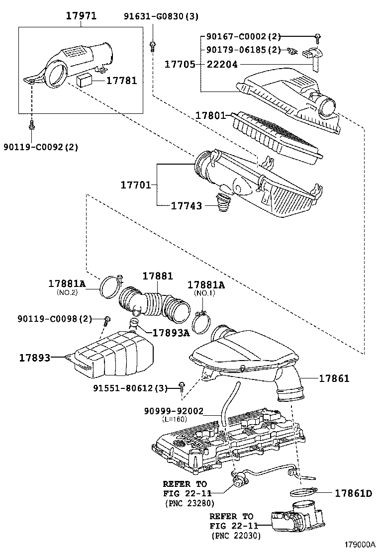 17705-0P121 CAP SUB-ASSY, AIR CLEANER product image