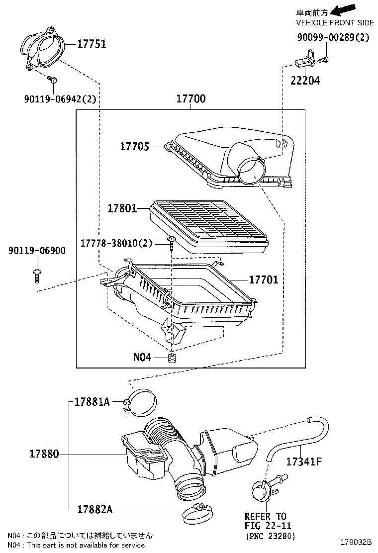 17705-38102 CAP SUB-ASSY, AIR CLEANER product image