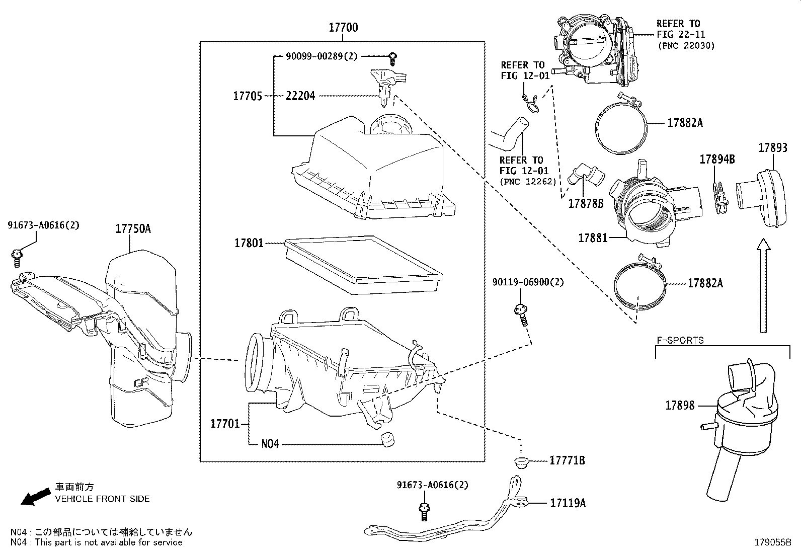 17700-36330 CLEANER ASSY, AIR product image