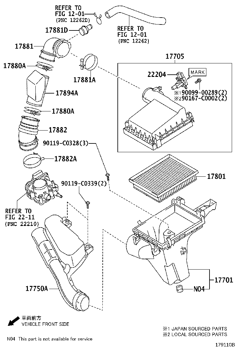 17705-0T210 CAP SUB-ASSY, AIR CLEANER product image