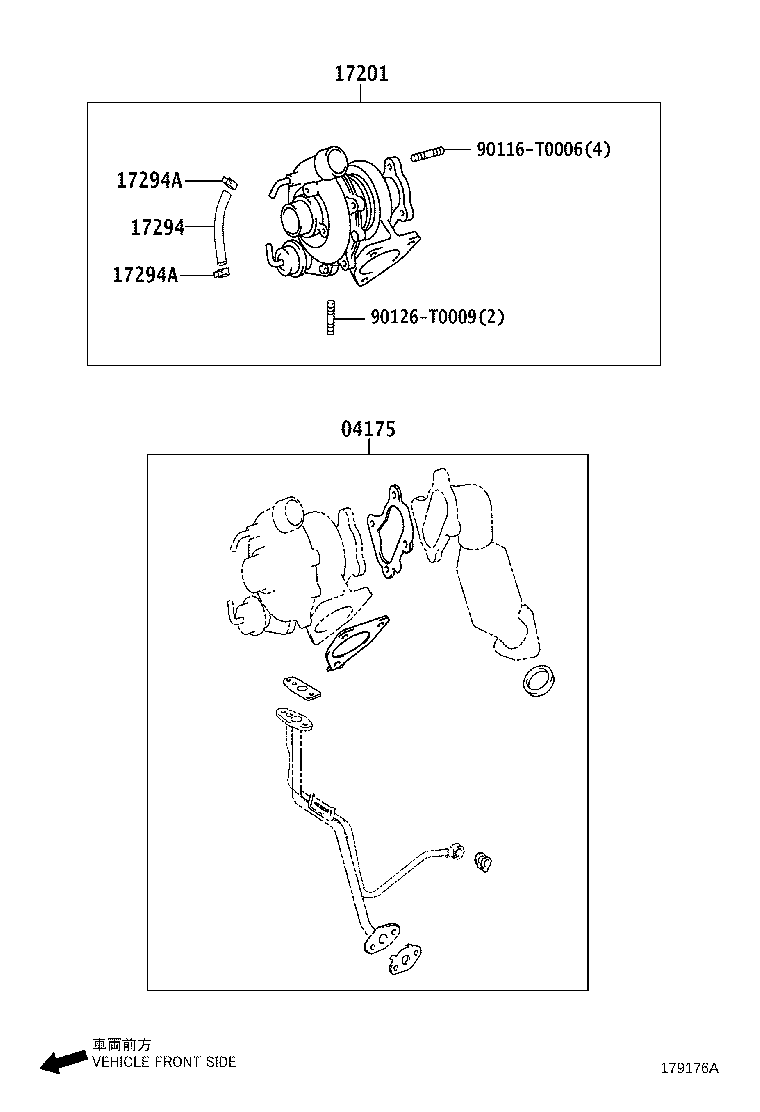17141-11350 MANIFOLD, EXHAUST product image