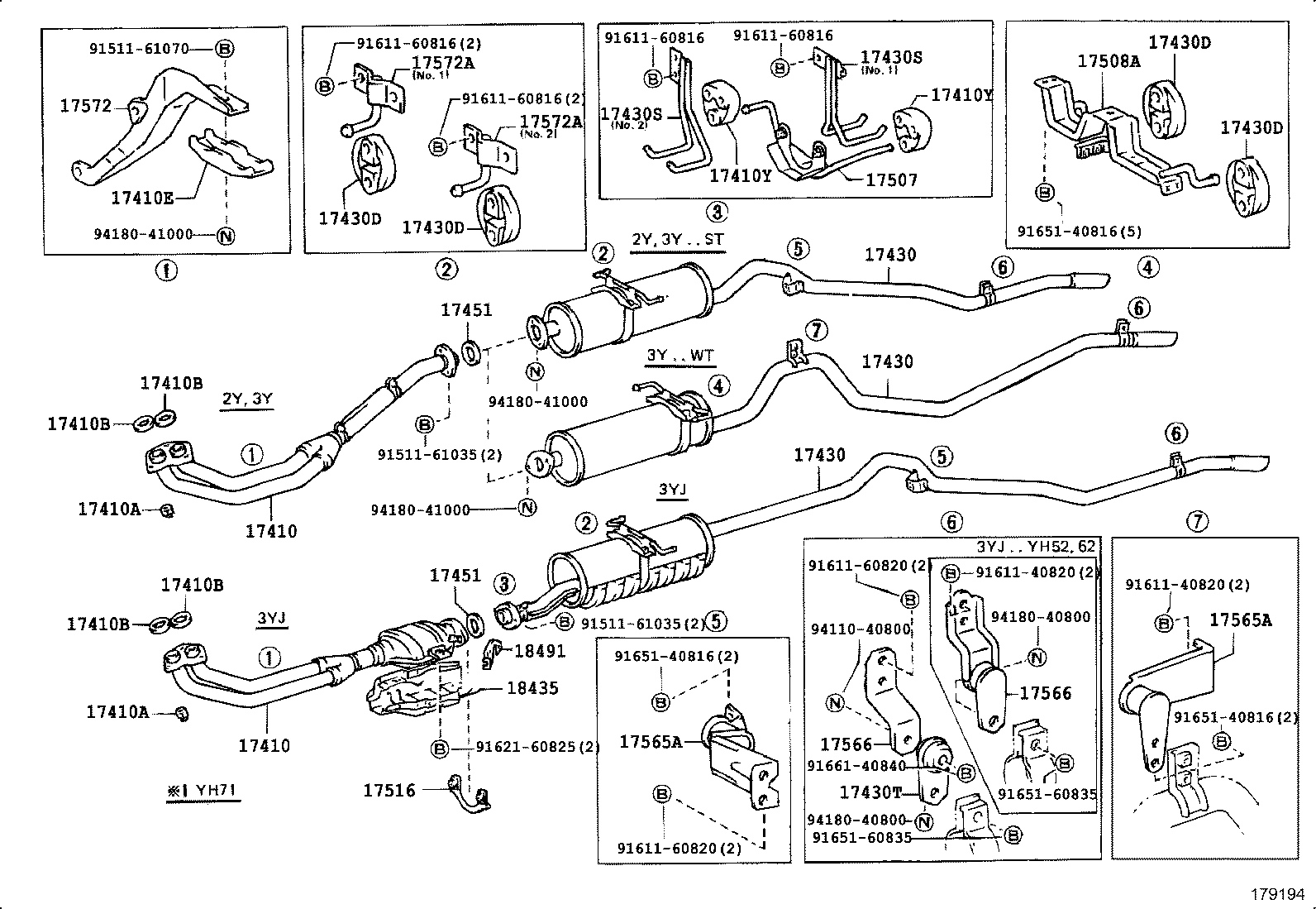 17430-71270 PIPE ASSY, EXHAUST, TAIL product image
