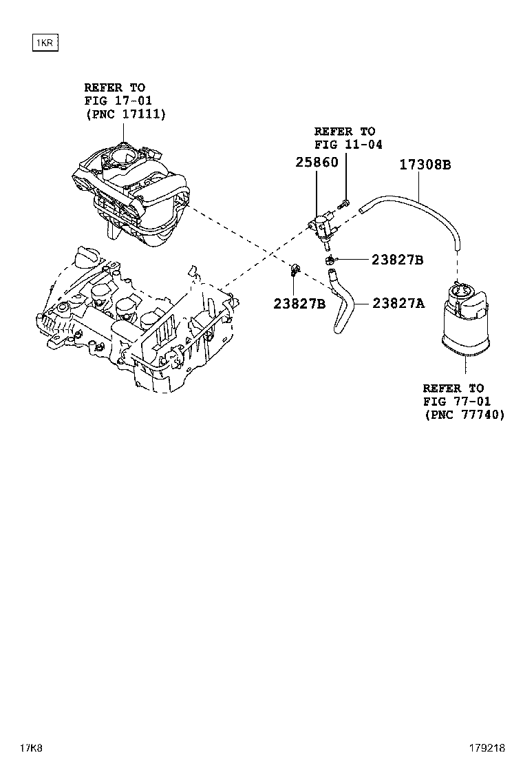 90044-67194 CLIP(FOR FUEL VAPOR FEED HOSE, NO.2) product image