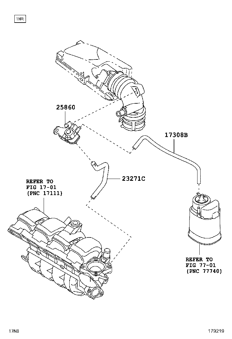 90044-67194 CLIP(FOR FUEL VAPOR FEED HOSE, NO.2) product image