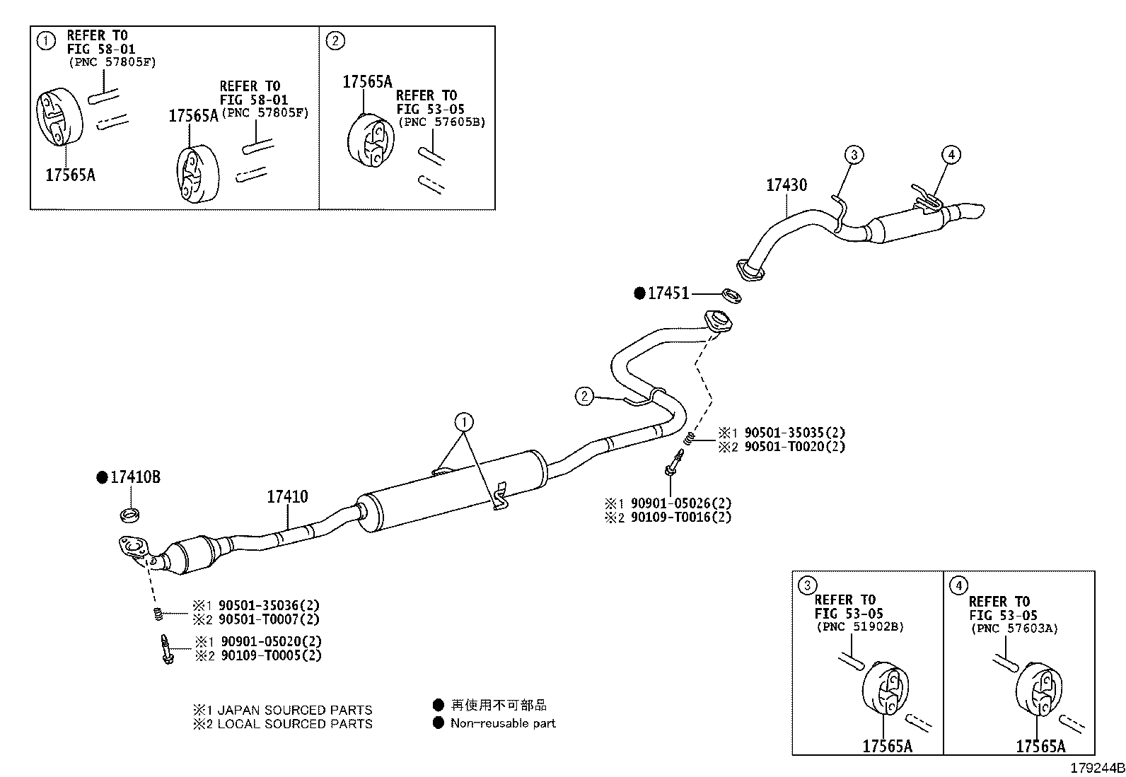 17430-0Y210 PIPE ASSY, EXHAUST, TAIL product image