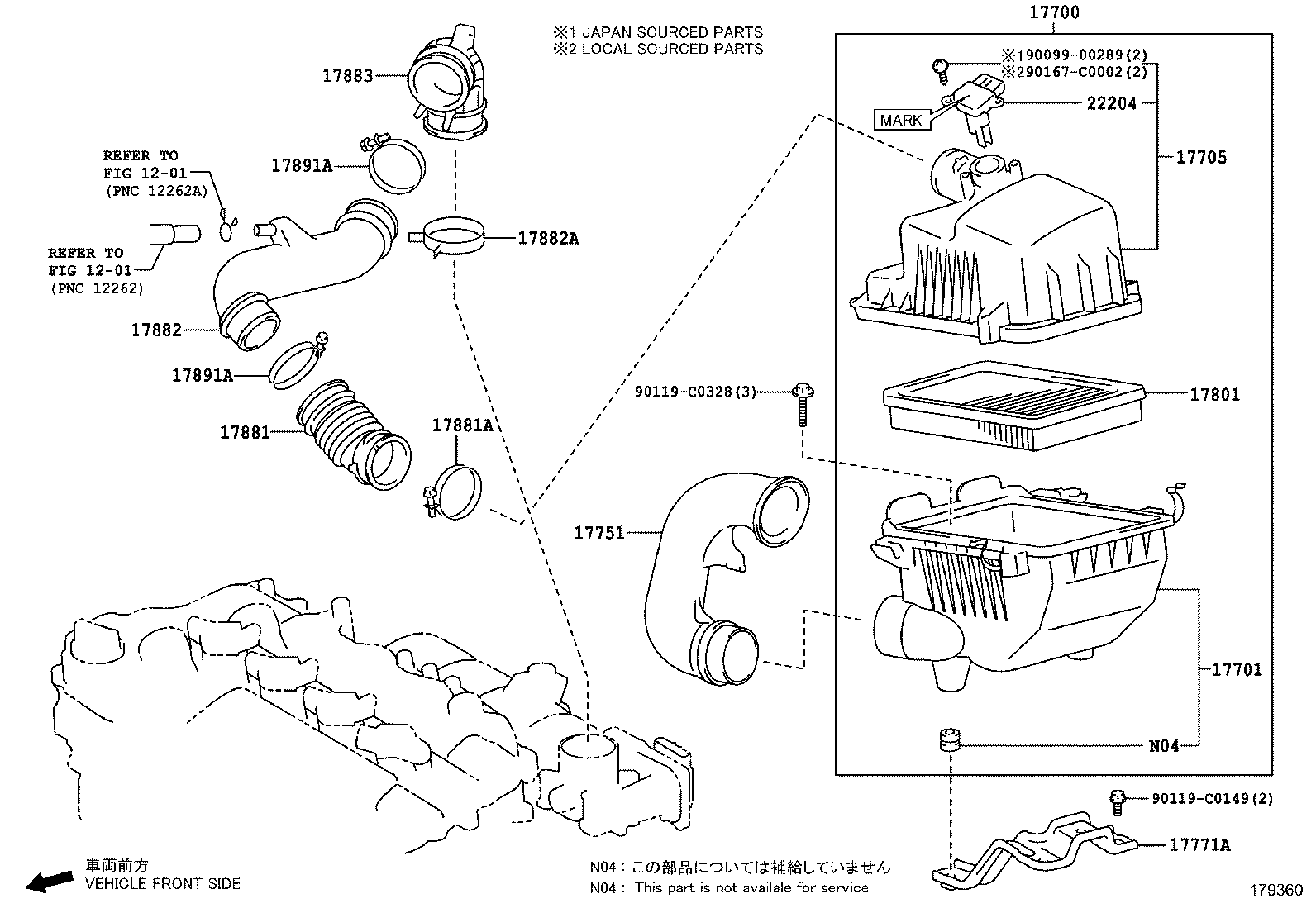17705-0Y220 CAP SUB-ASSY, AIR CLEANER product image