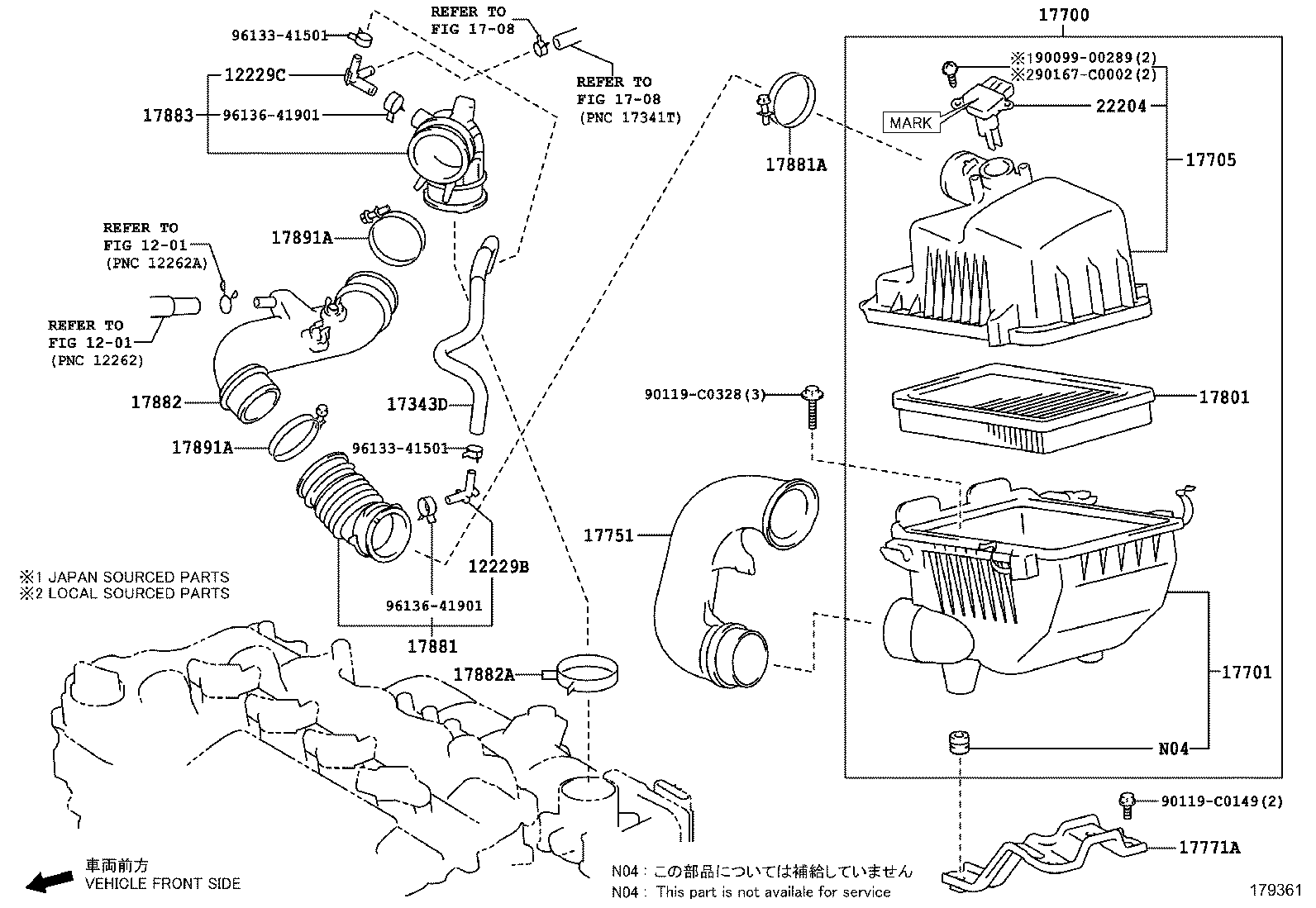 17705-0Y220 CAP SUB-ASSY, AIR CLEANER product image