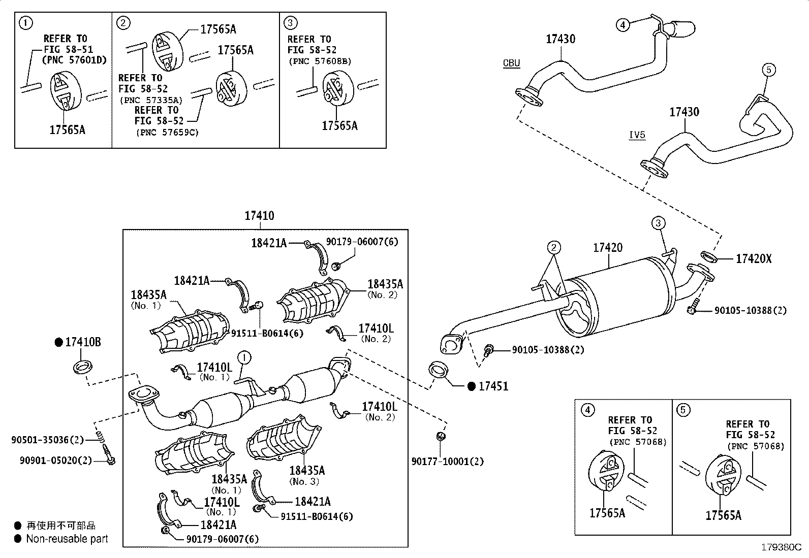 17430-30142 PIPE ASSY, EXHAUST, TAIL product image