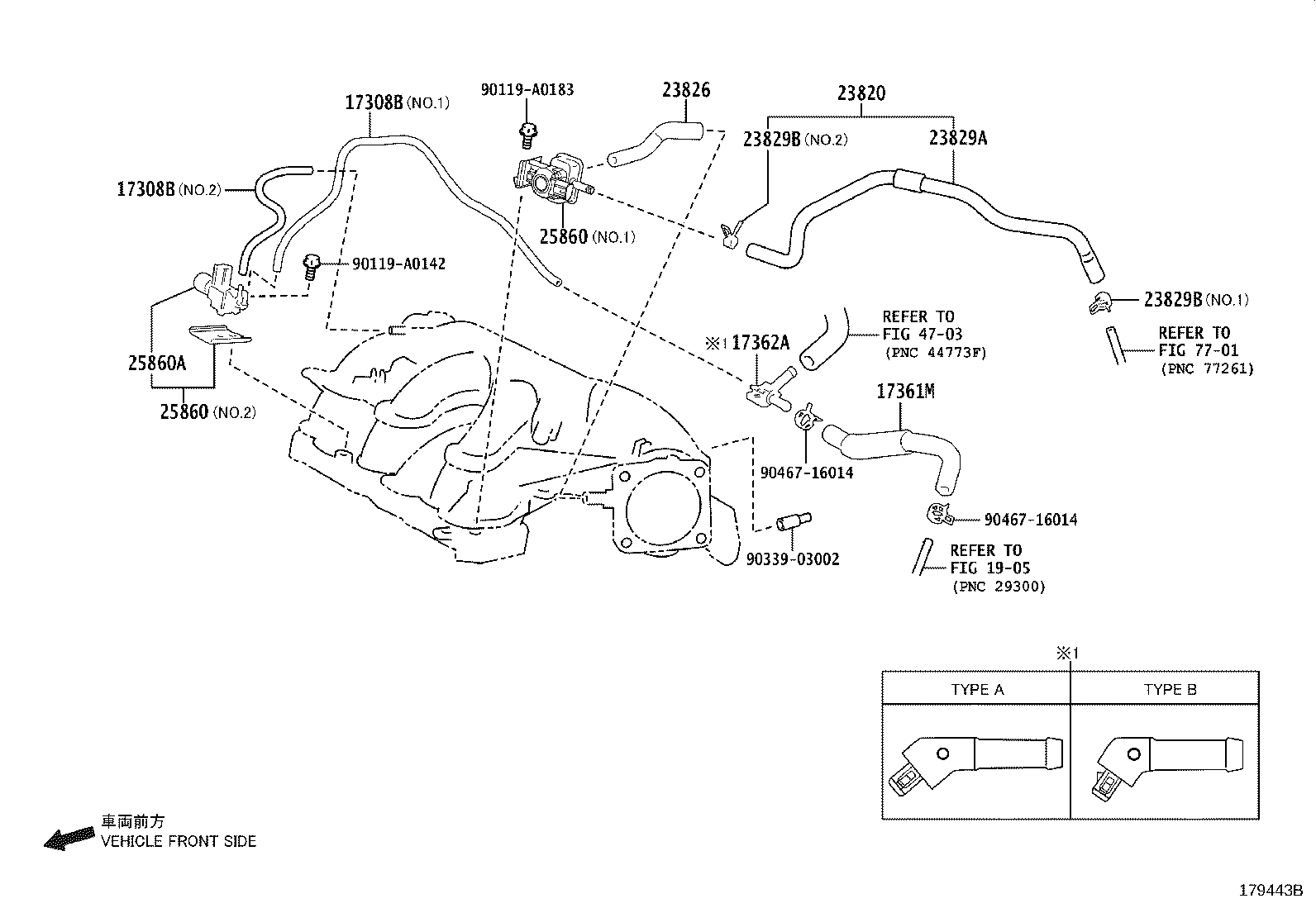 90466-A0032 CLIP(FOR FUEL VAPOR FEED HOSE) product image