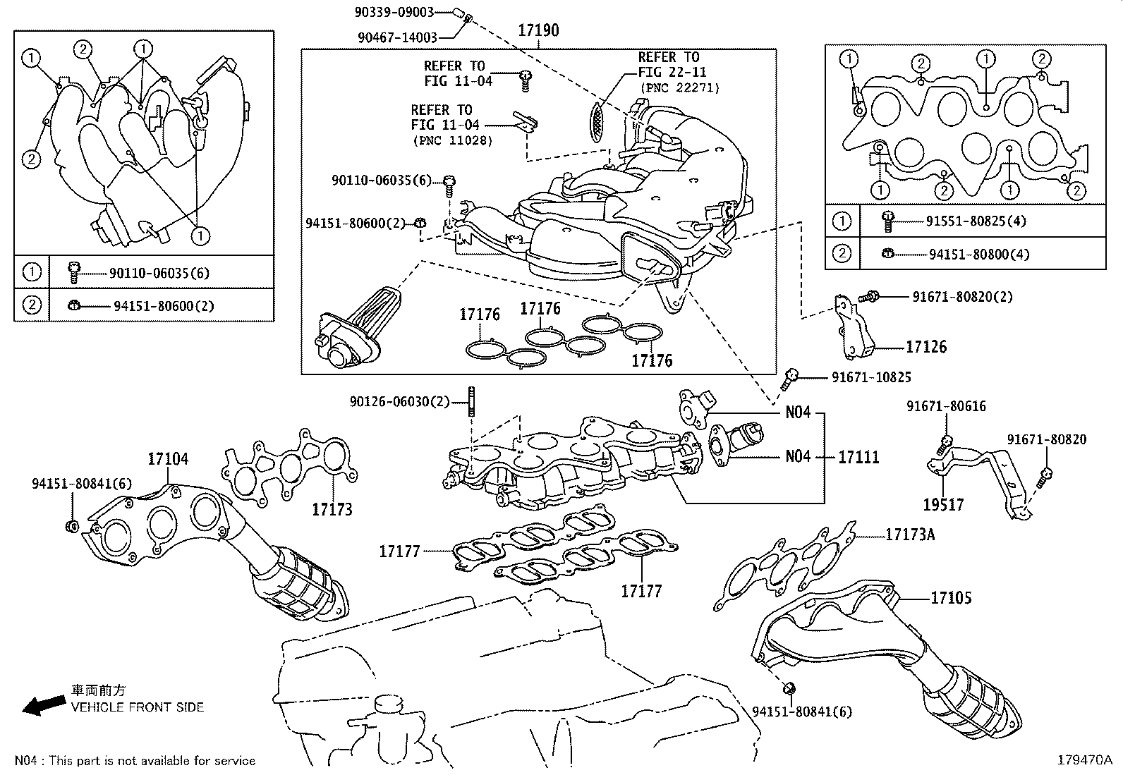 Toyota 17177-31020 GASKET, INTAKE MANIFOLD TO HEAD, NO.1
