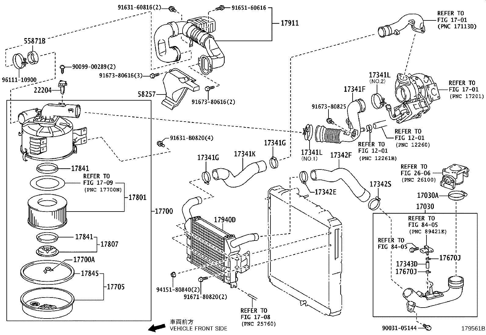 17030-78650 HOSE ASSY, AIR product image