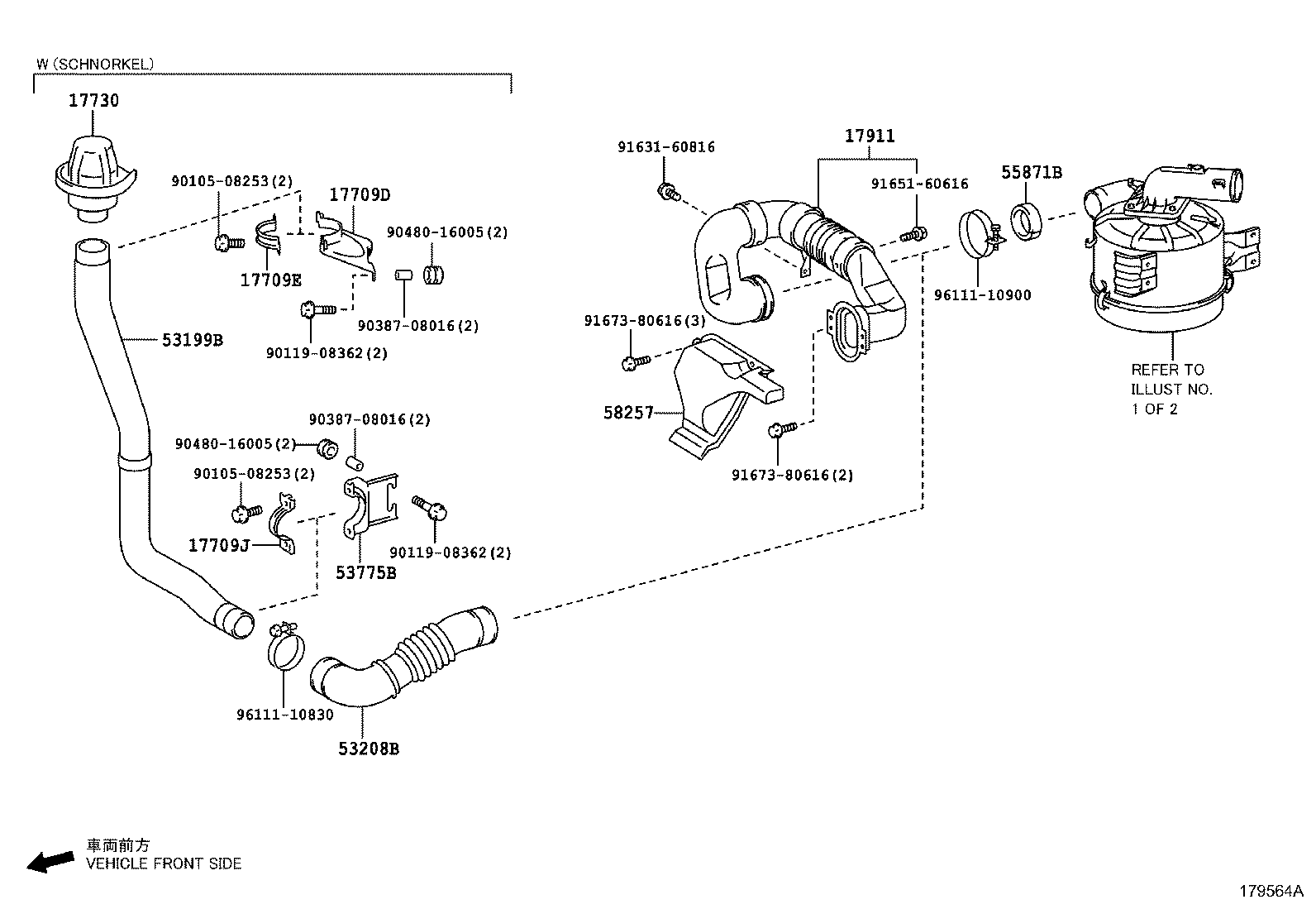 17030-78650 HOSE ASSY, AIR product image
