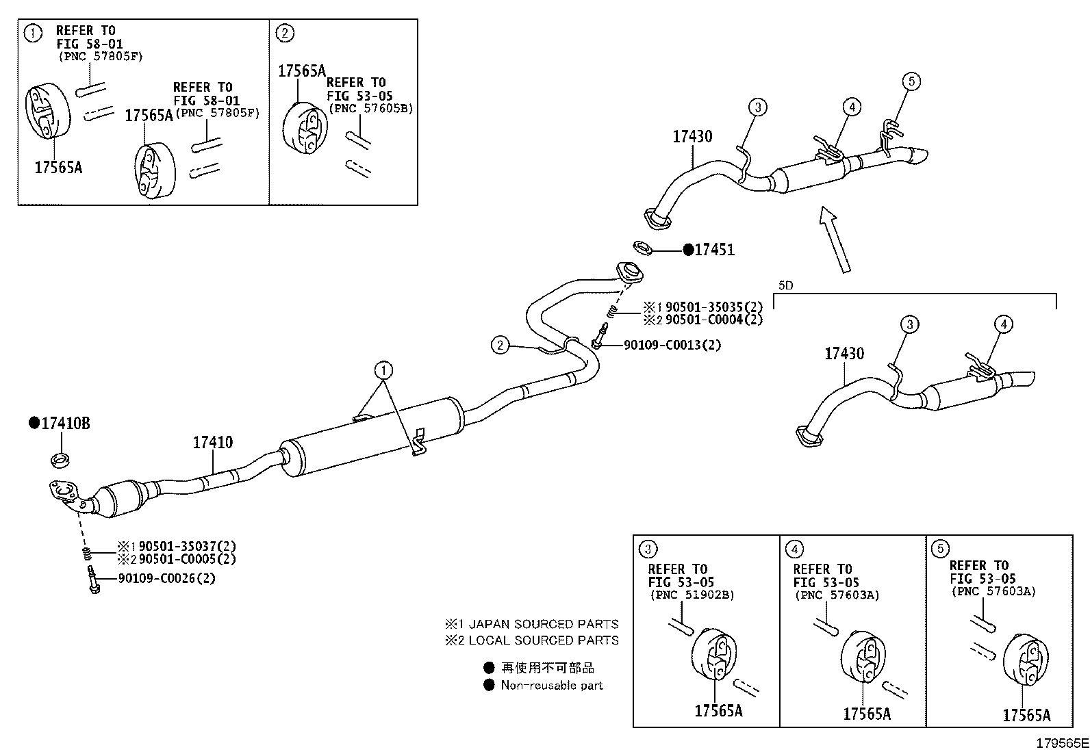 17430-0Y381 PIPE ASSY, EXHAUST, TAIL product image