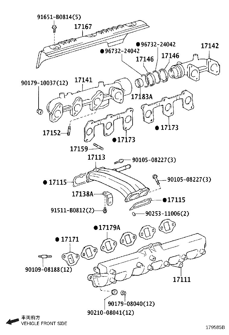 15407-78221 PIPE, TURBO OIL OUTLET product image