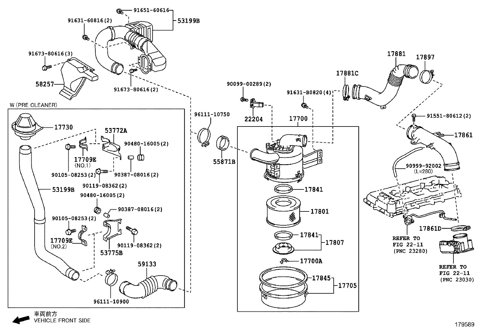 17030-78650 HOSE ASSY, AIR product image