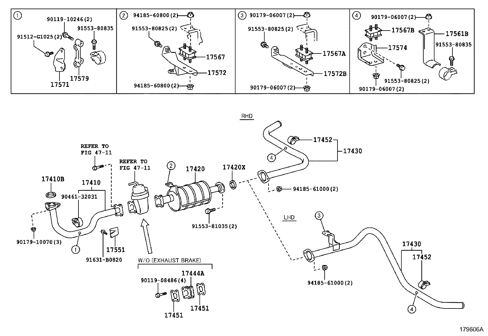 17405-17300 PIPE ASSY, EXHAUST, TAIL product image