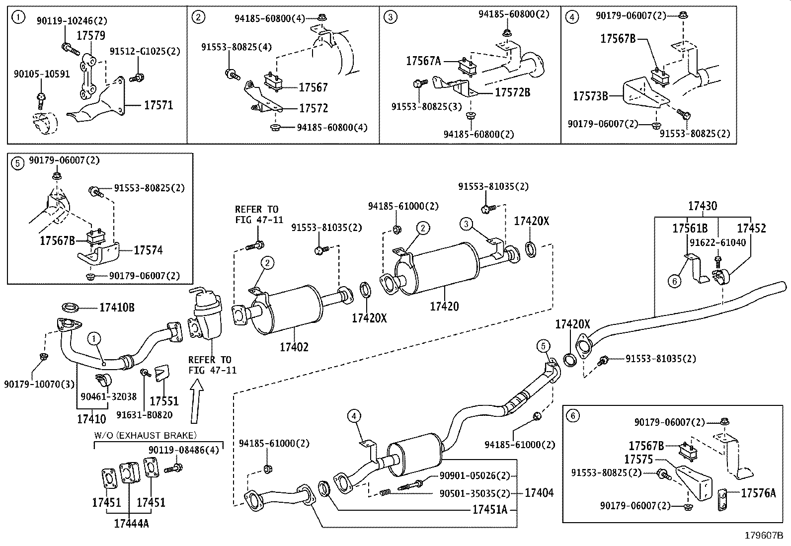 17405-17300 PIPE ASSY, EXHAUST, TAIL product image