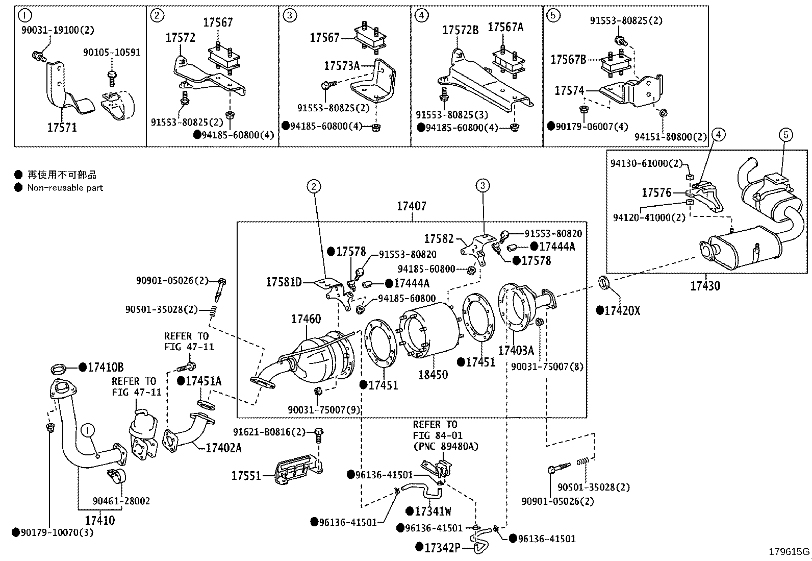 17405-17300 PIPE ASSY, EXHAUST, TAIL product image