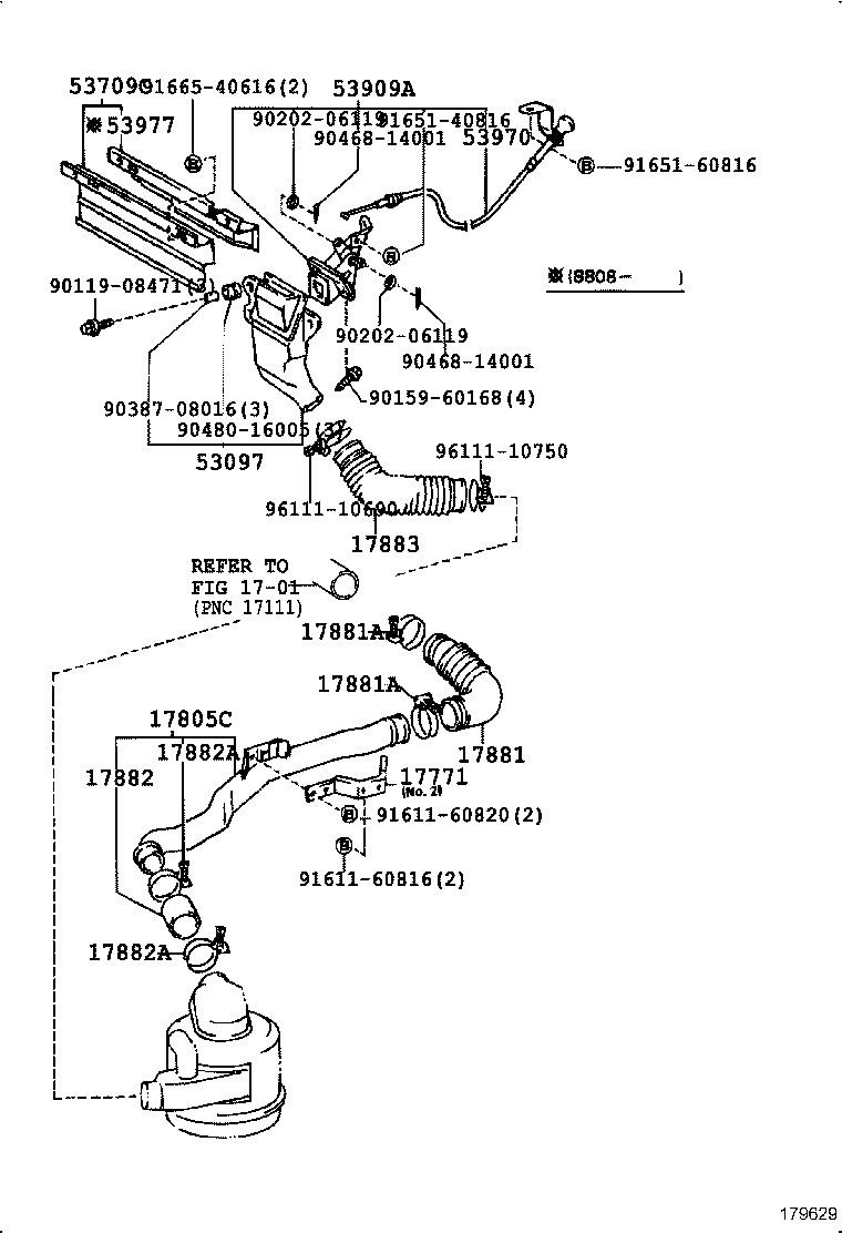 17700-54530 CLEANER ASSY, AIR product image