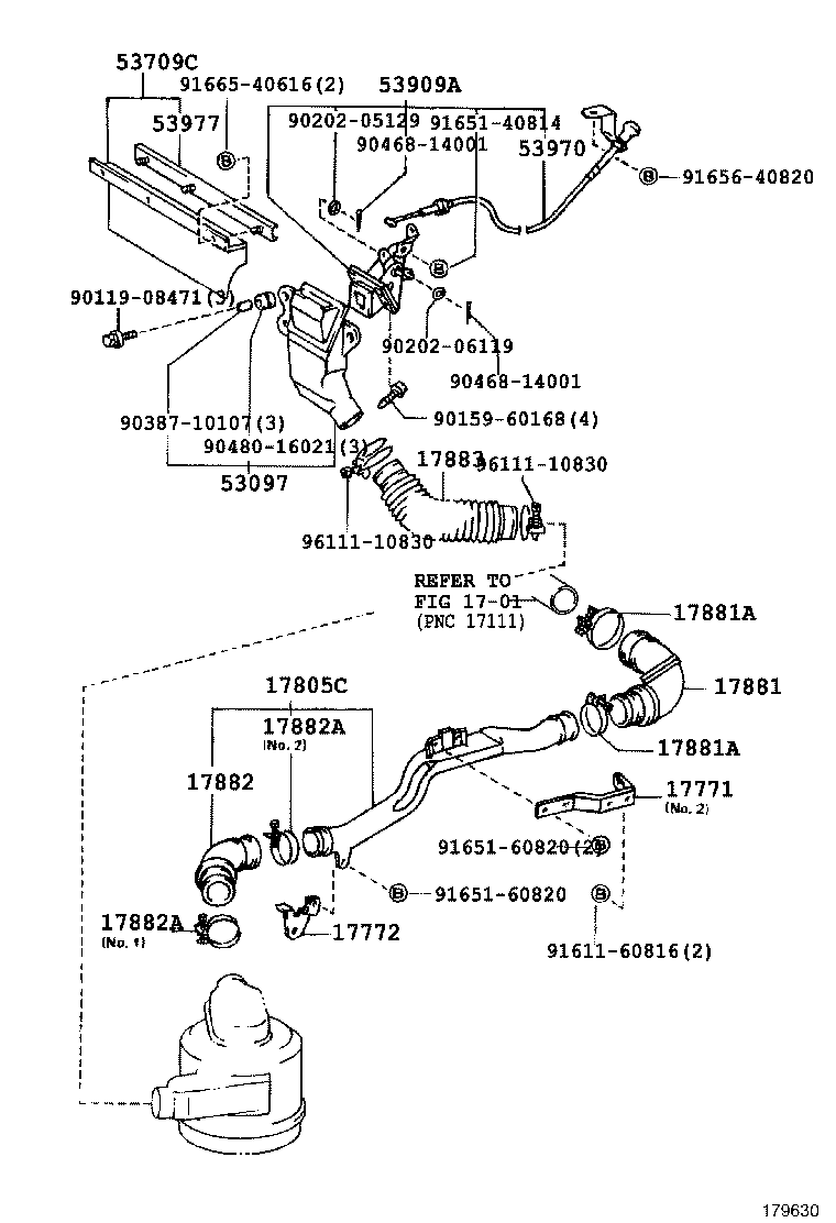 17700-54530 CLEANER ASSY, AIR product image