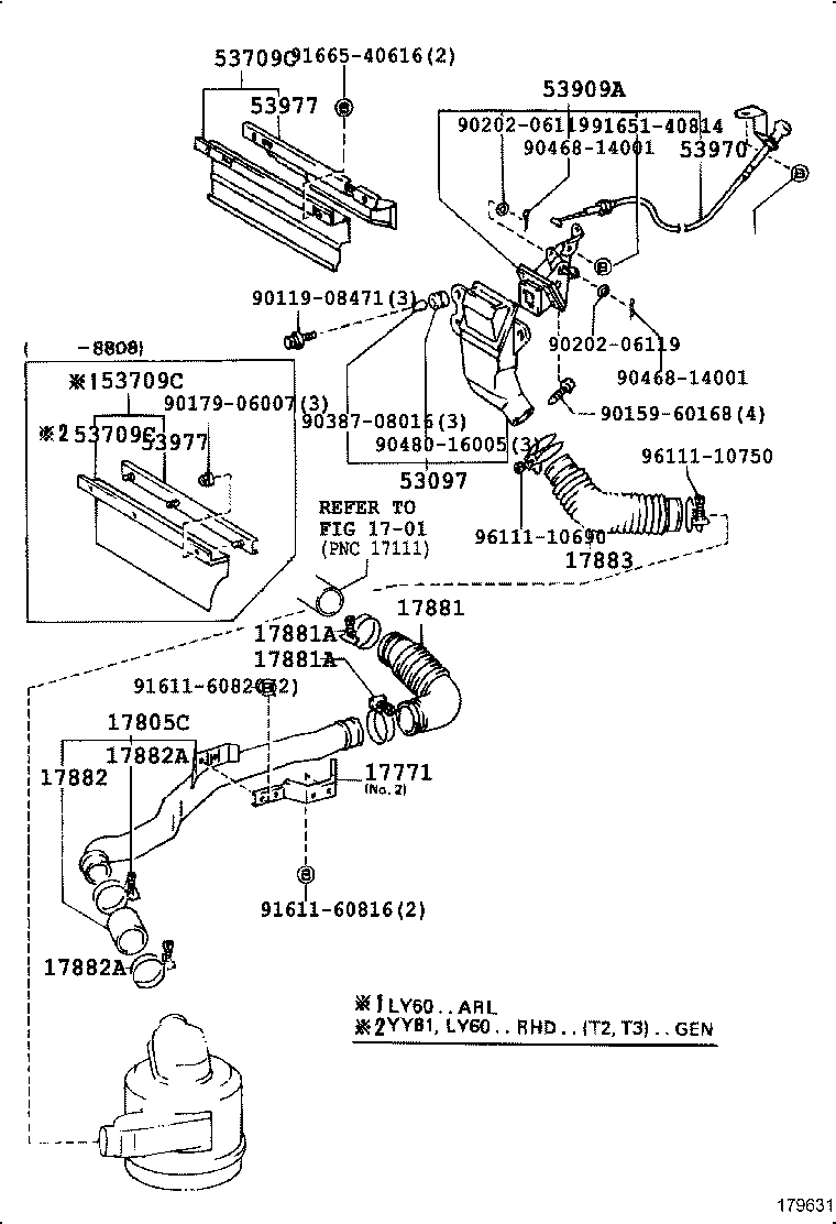 17700-54540 CLEANER ASSY, AIR product image