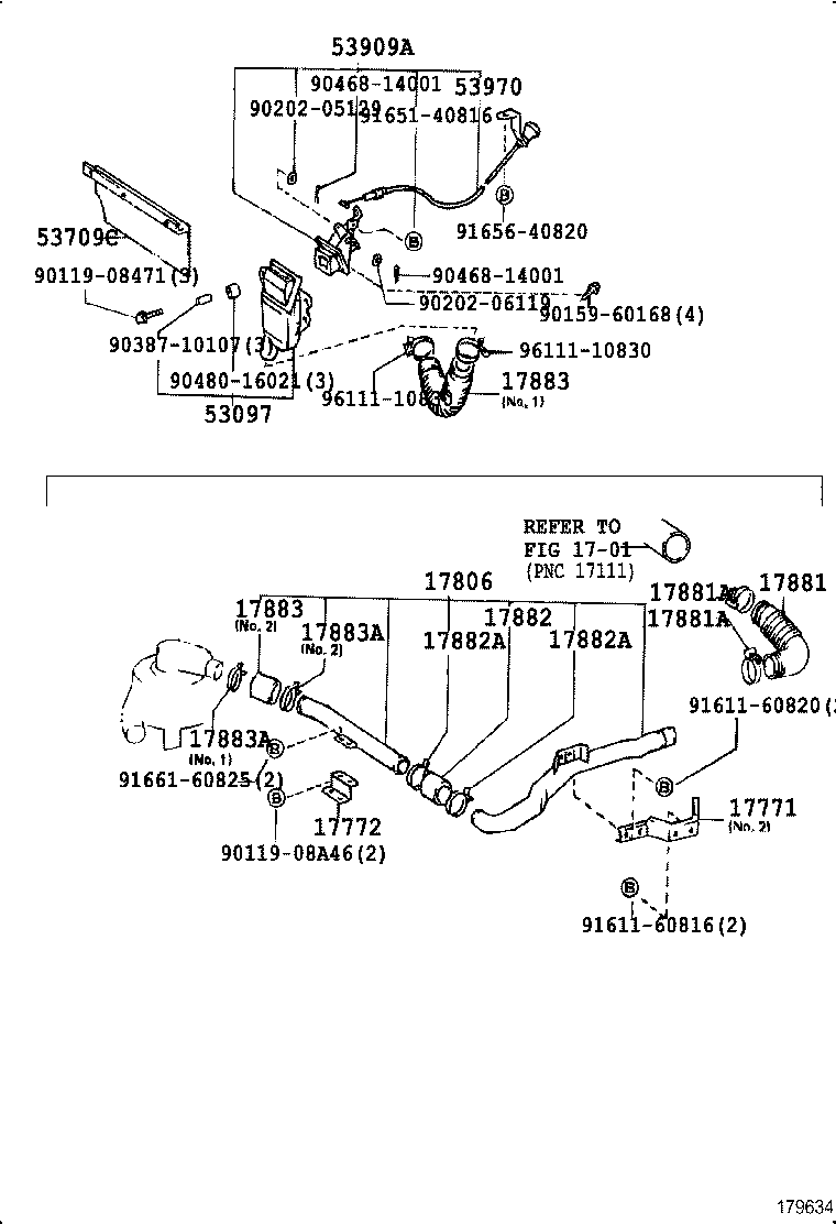 17700-54550 CLEANER ASSY, AIR product image