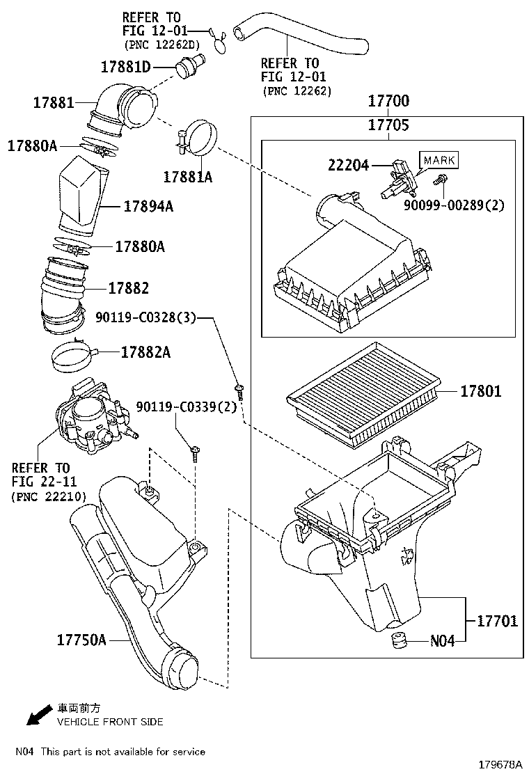 17705-0T210 CAP SUB-ASSY, AIR CLEANER product image