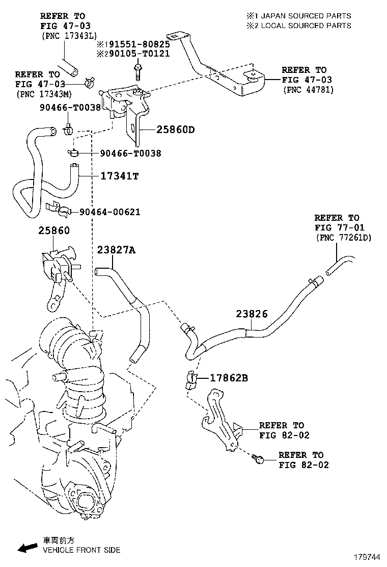 17341-0Y090 HOSE, AIR, NO.1 product image