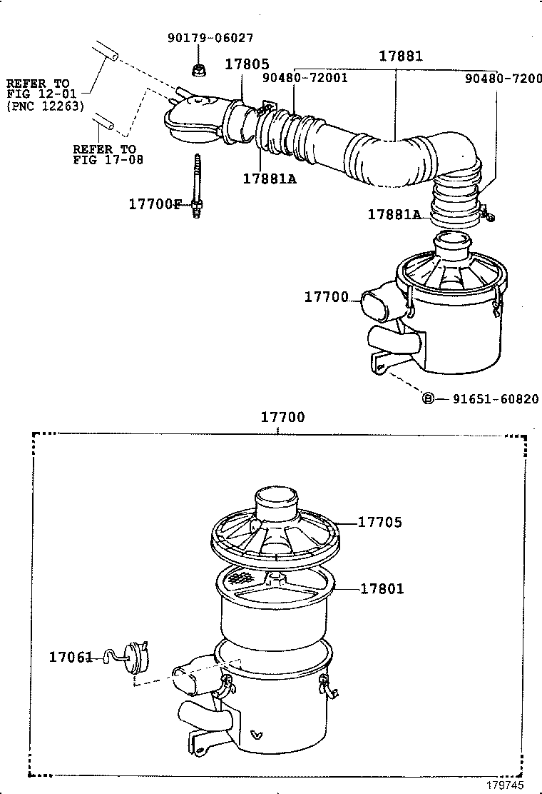 17700-72260 CLEANER ASSY, AIR product image