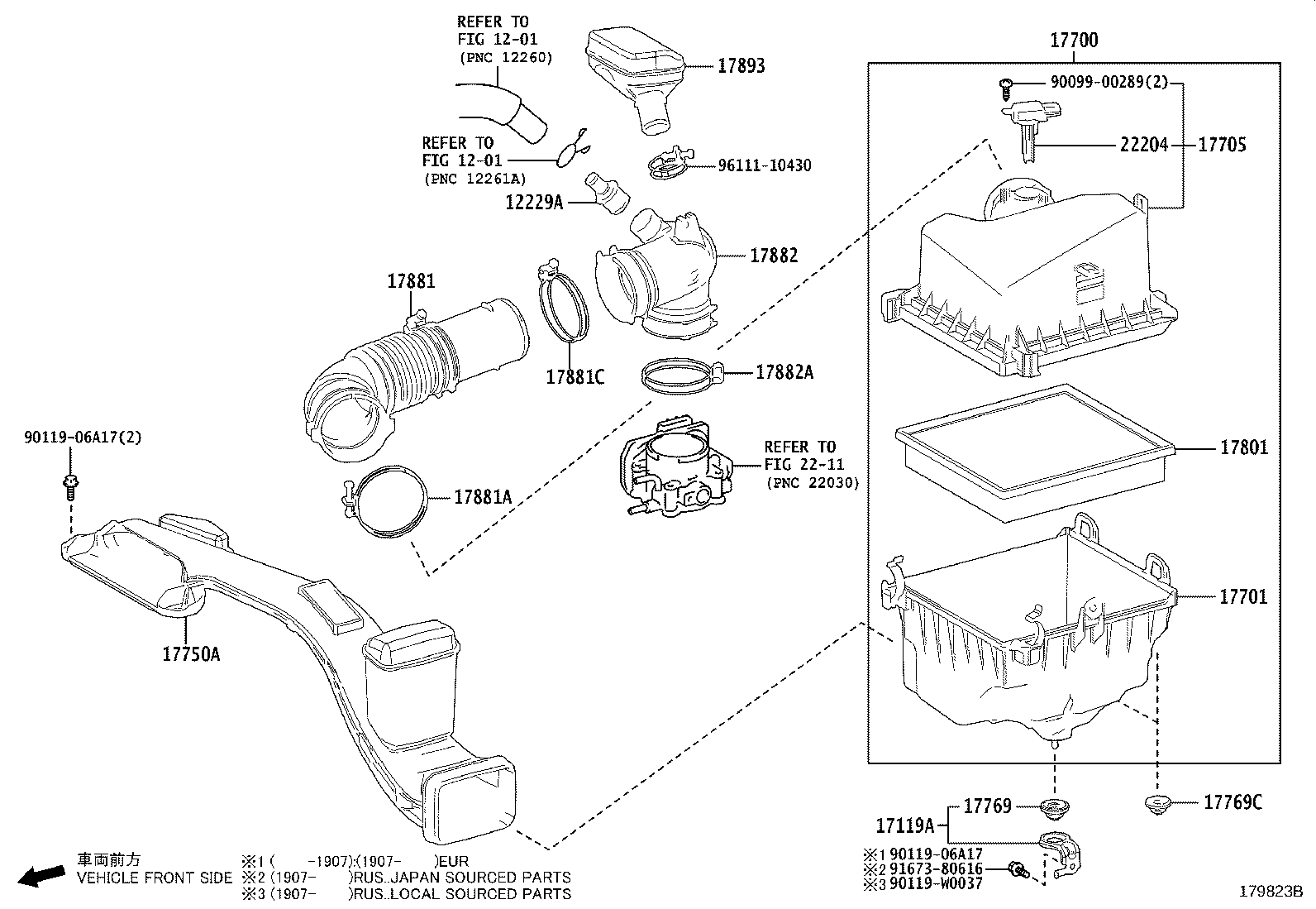 17700-25090 CLEANER ASSY, AIR product image