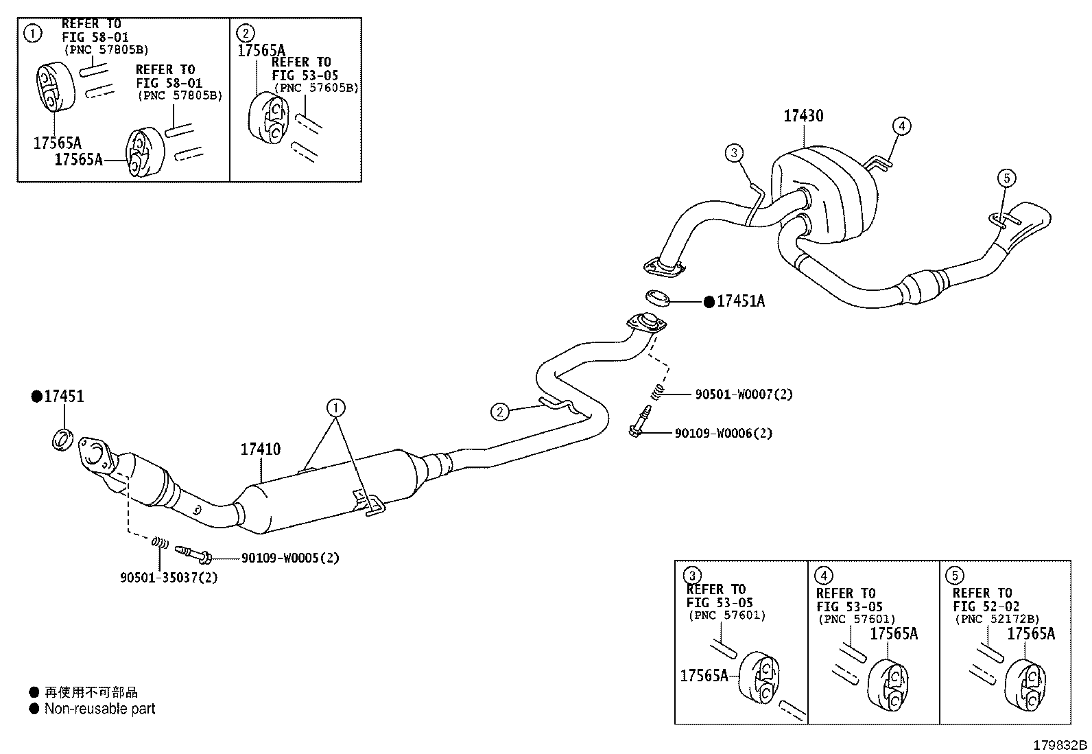 17451-28022 GASKET, EXHAUST PIPE, NO.2 product image