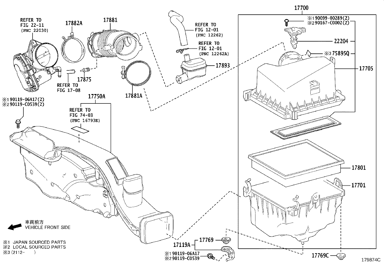 17700-F0080 CLEANER ASSY, AIR product image