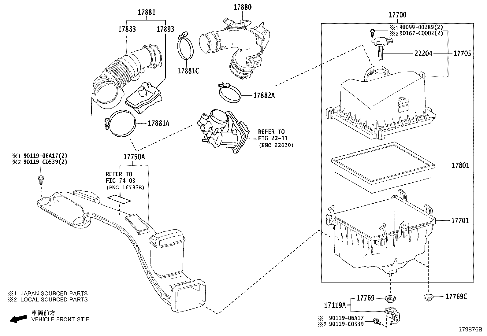 17700-F0080 CLEANER ASSY, AIR product image