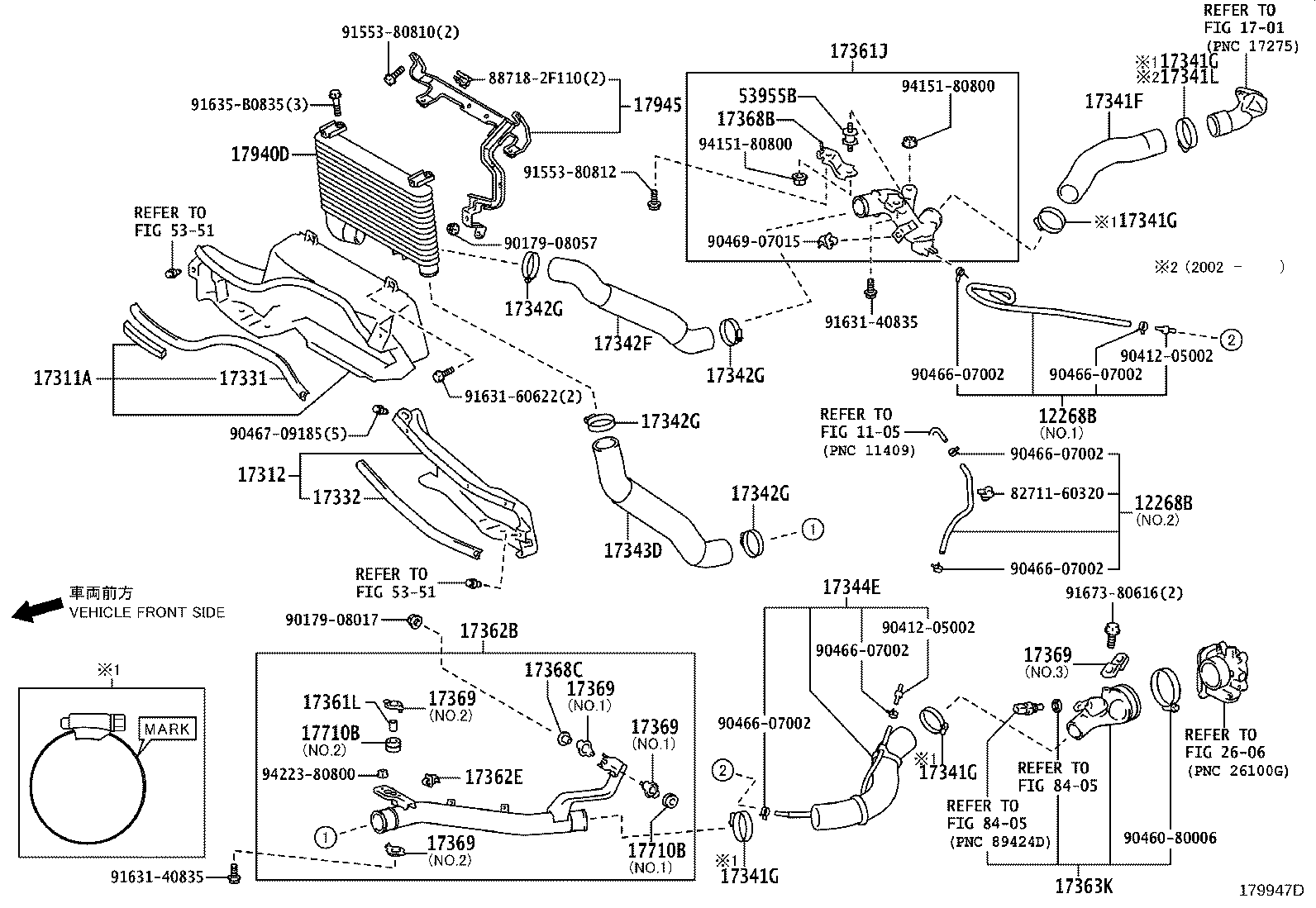17360-11080 PIPE ASSY, AIR product image