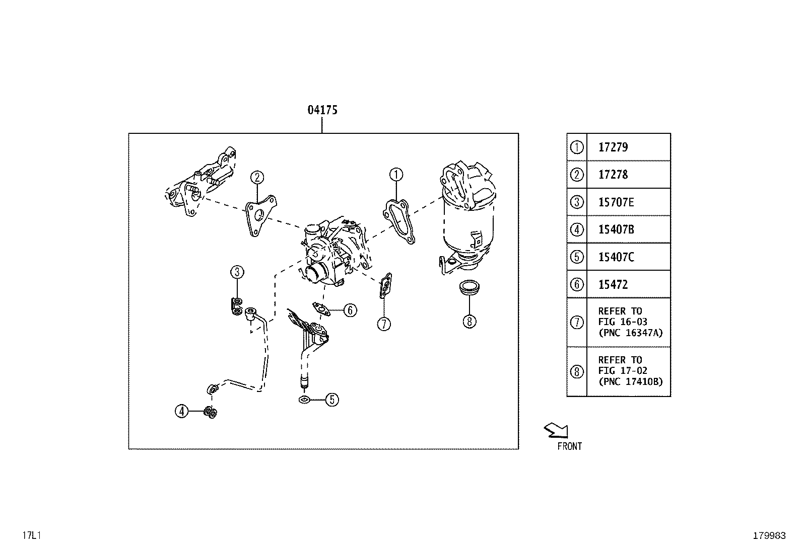 17201-B2063 TURBOCHARGER SUB-ASSY product image