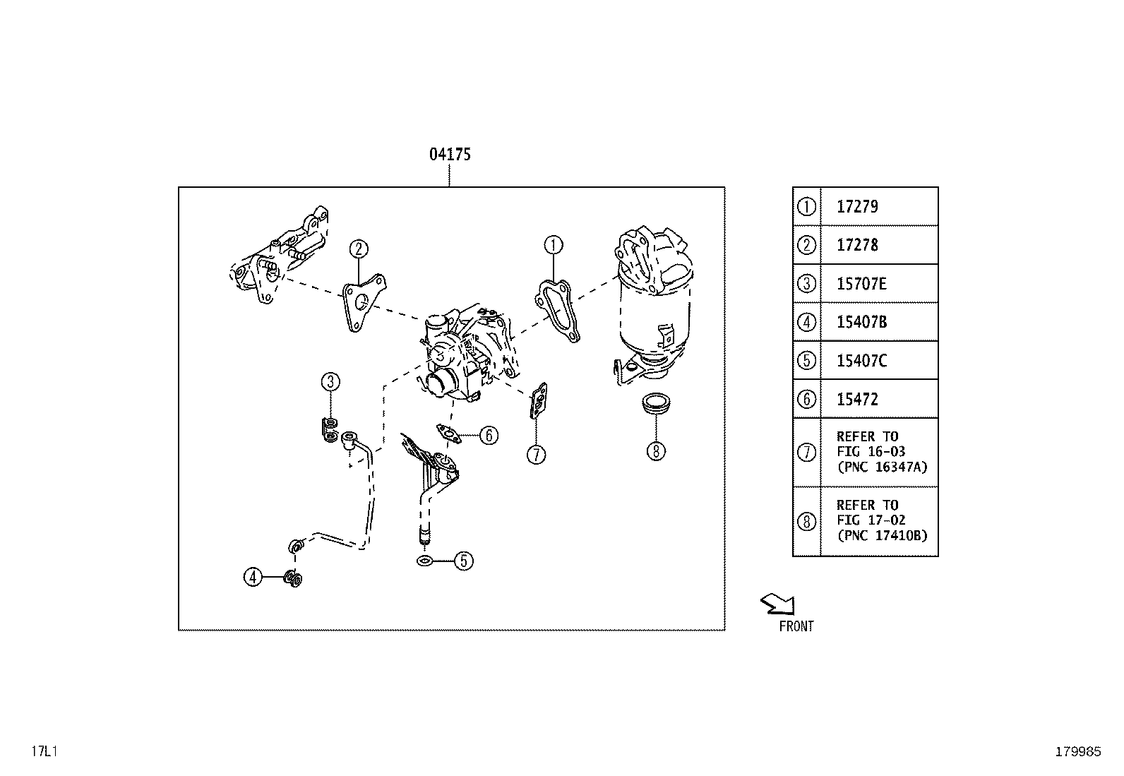 17118-B2080 STAY, MANIFOLD product image