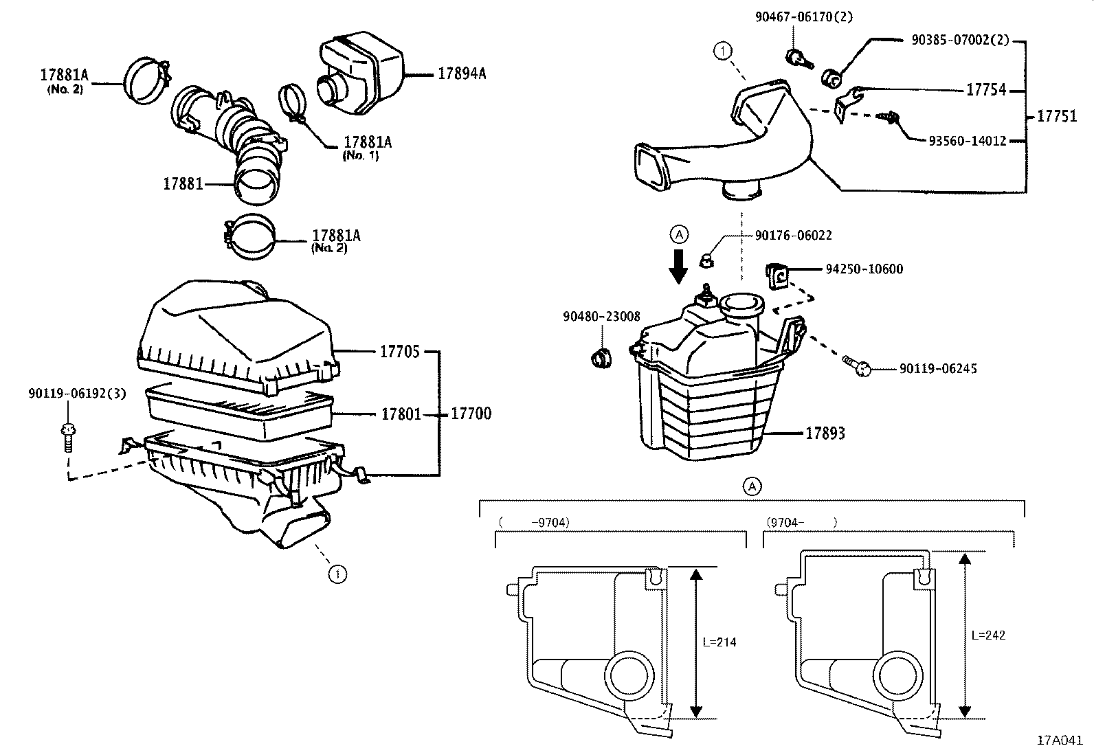 17705-64240 CAP SUB-ASSY, AIR CLEANER product image