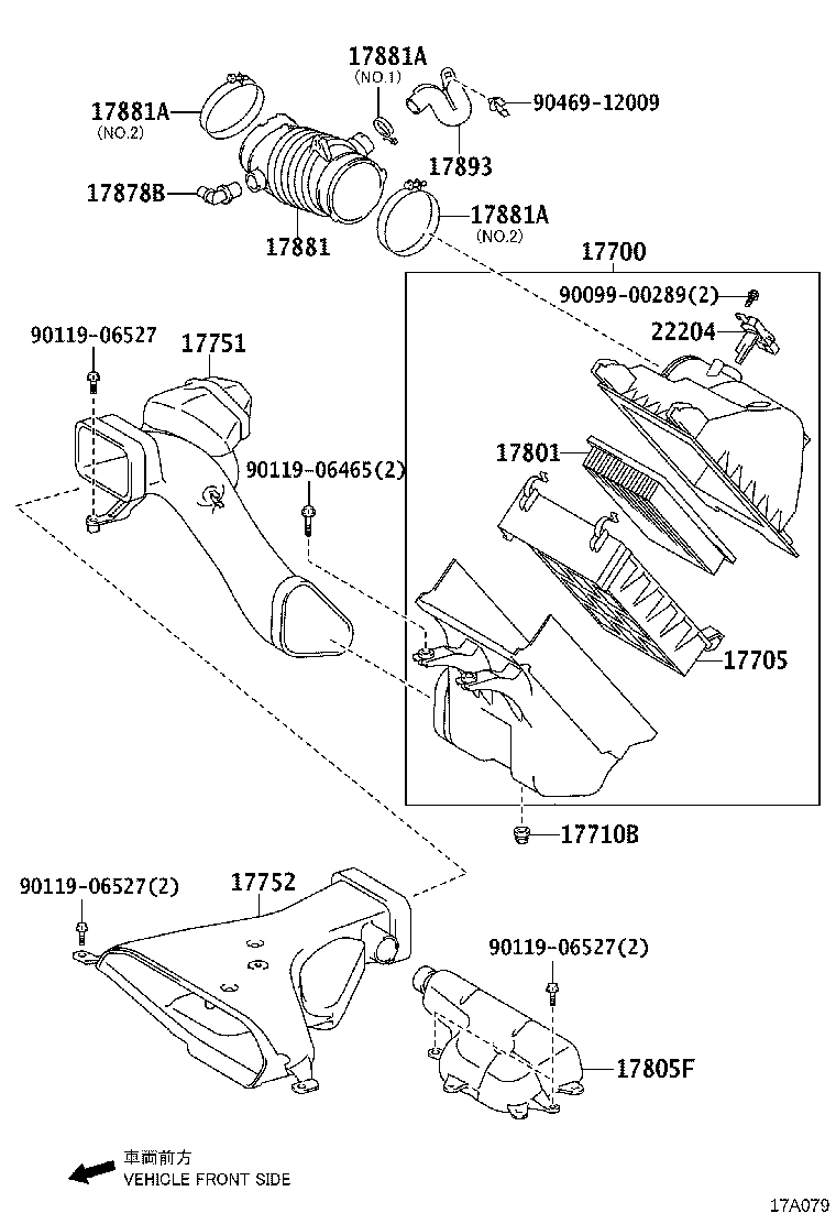 17705-31330 CAP SUB-ASSY, AIR CLEANER product image