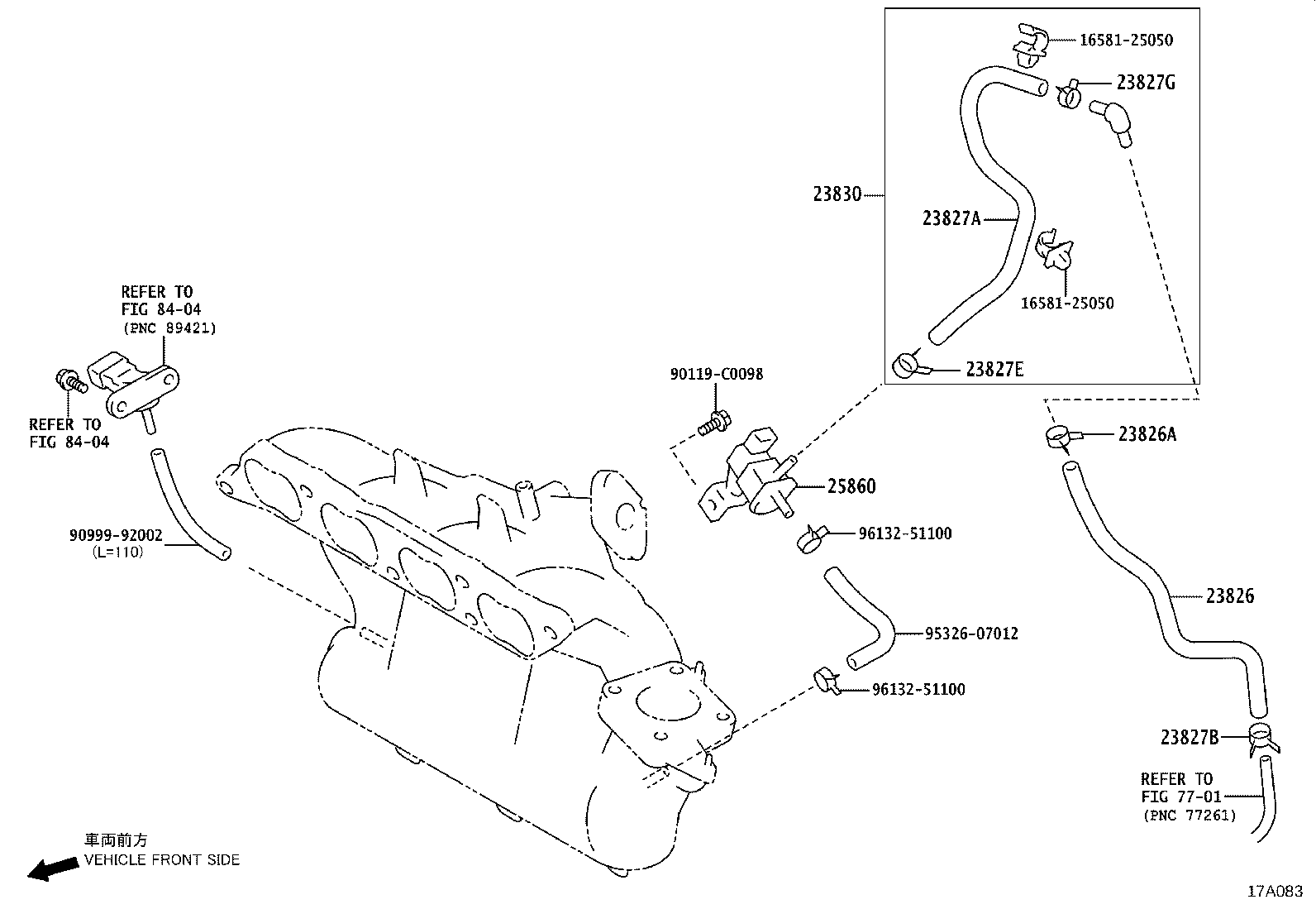 77281-06010 CLAMP, FUEL HOSE product image