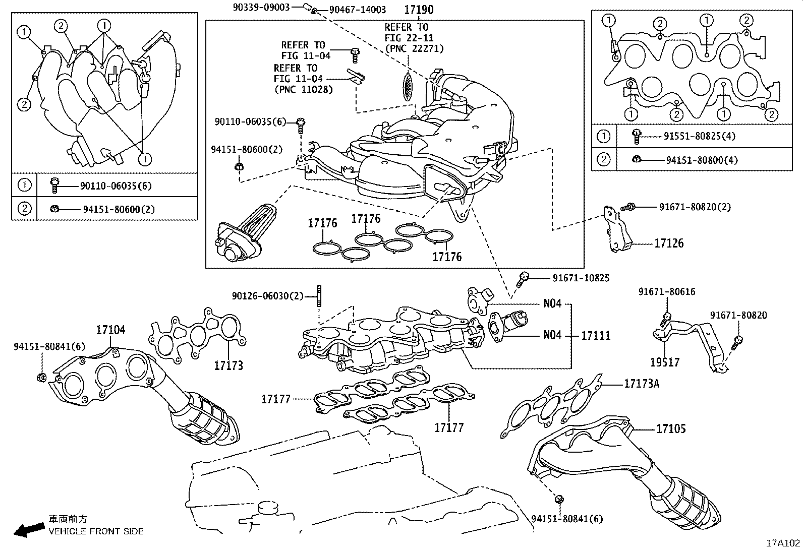 17190-31070 TANK ASSY, INTAKE AIR SURGE product image