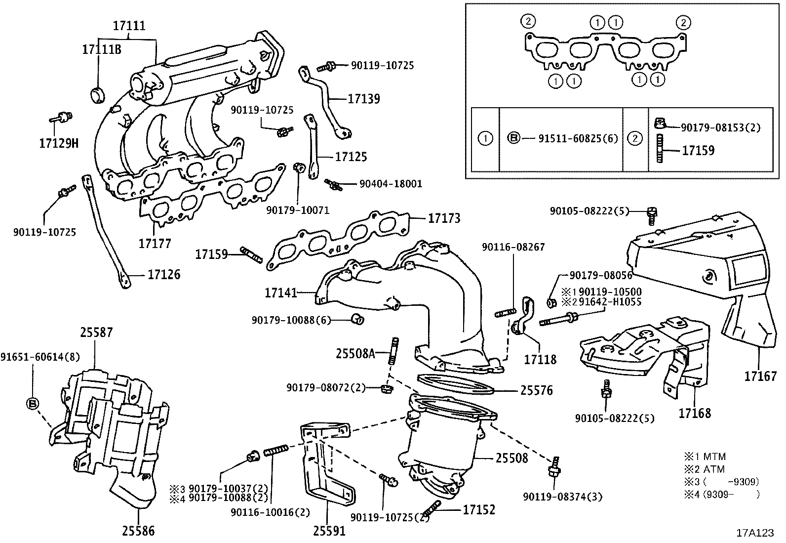 17118-74270 STAY, MANIFOLD product image