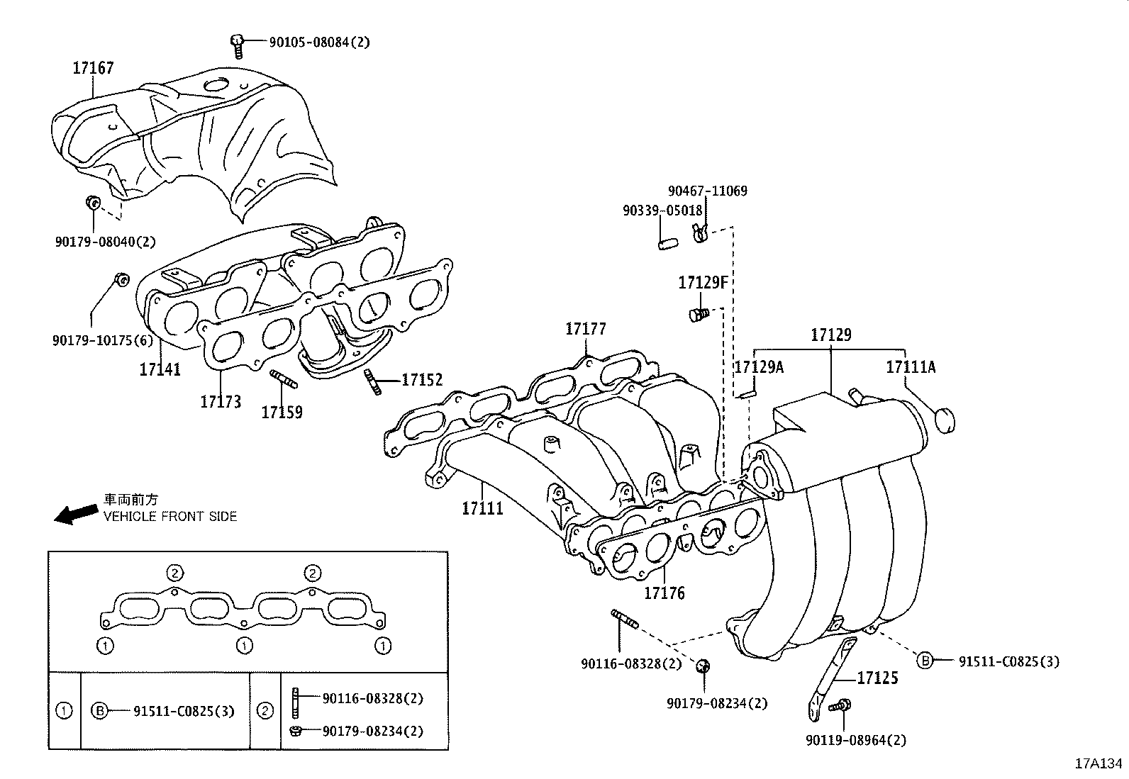 17101-30010 MANIFOLD, INTAKE product image