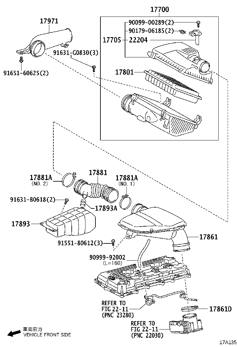 17700-75400 CLEANER ASSY, AIR product image