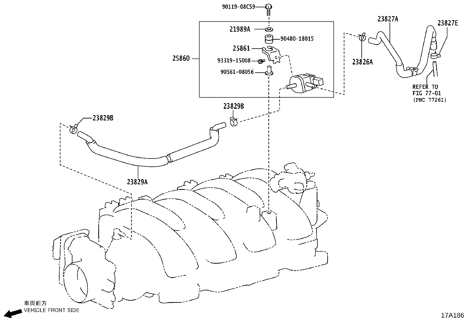 23829-38032 HOSE, FUEL VAPOR FEED product image