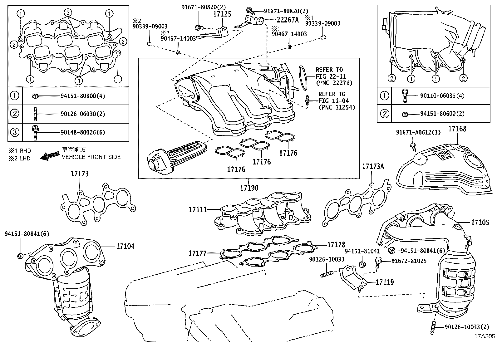 17120-28140 MANIFOLD, INTAKE product image