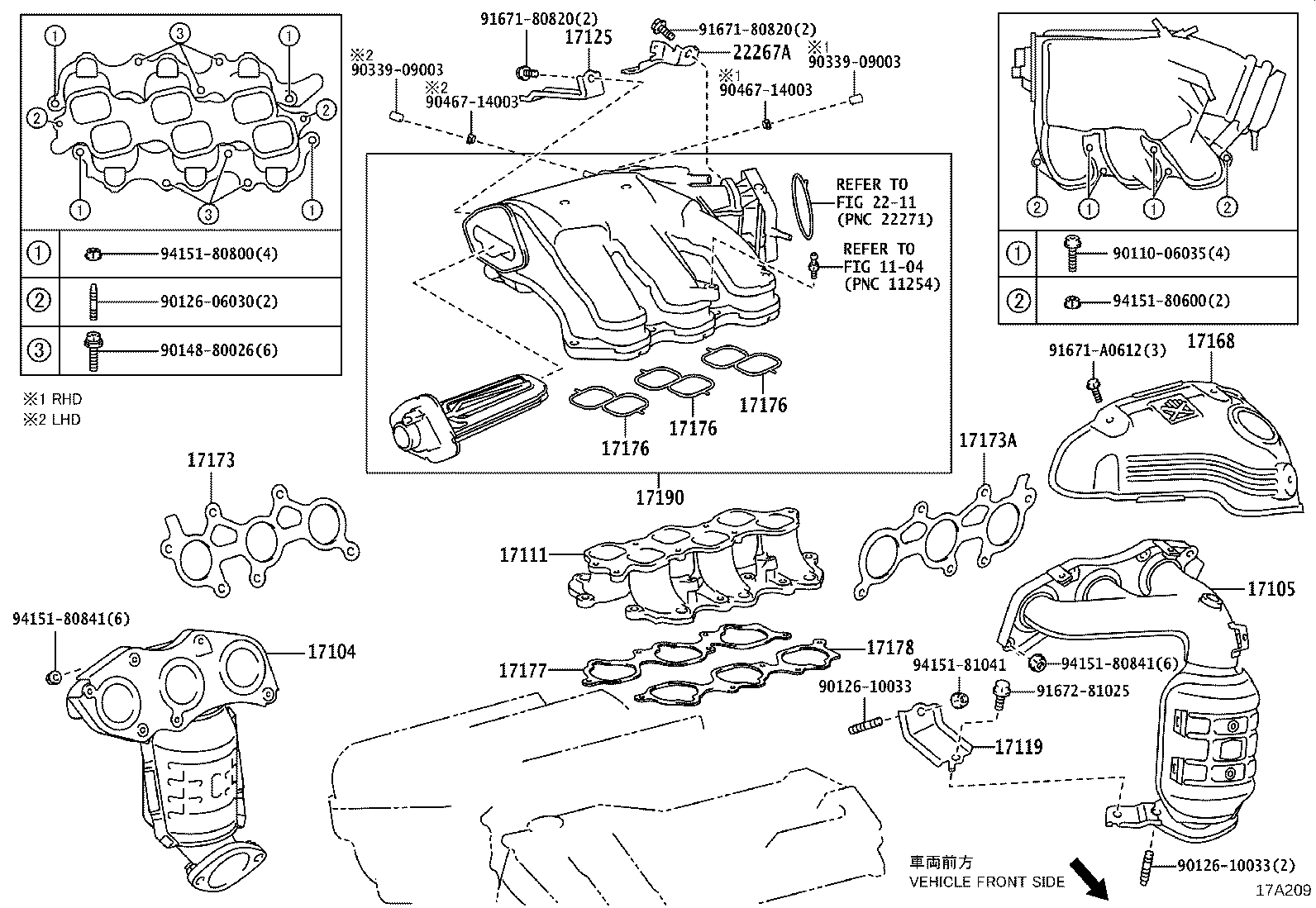 25051-0H050 CONVERTER SUB-ASSY, EXHAUST MANIFOLD product image