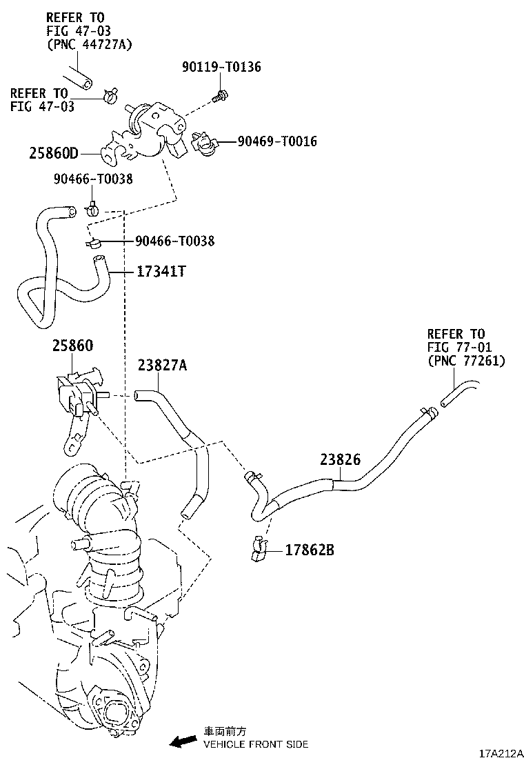 17341-0Y010 HOSE, AIR, NO.1 product image