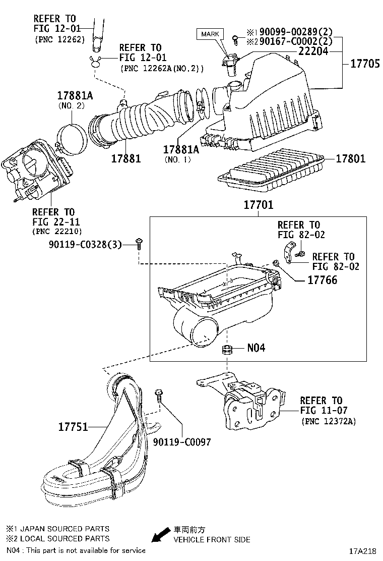 17705-0T210 CAP SUB-ASSY, AIR CLEANER product image