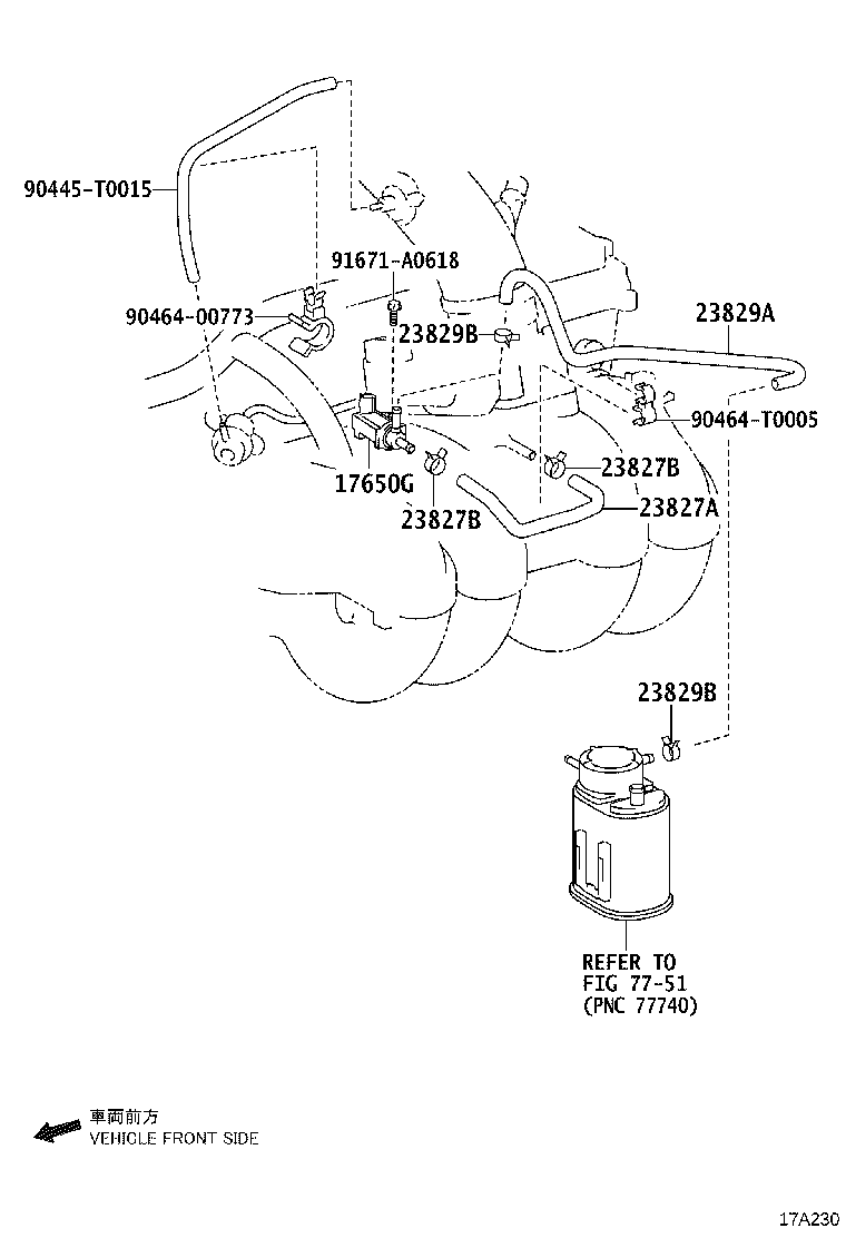 25760-0L030 HOSE ASSY, VACUUM TRANSMITTING product image