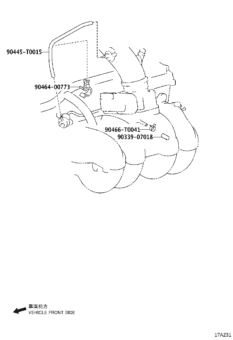 25760-0L030 HOSE ASSY, VACUUM TRANSMITTING product image